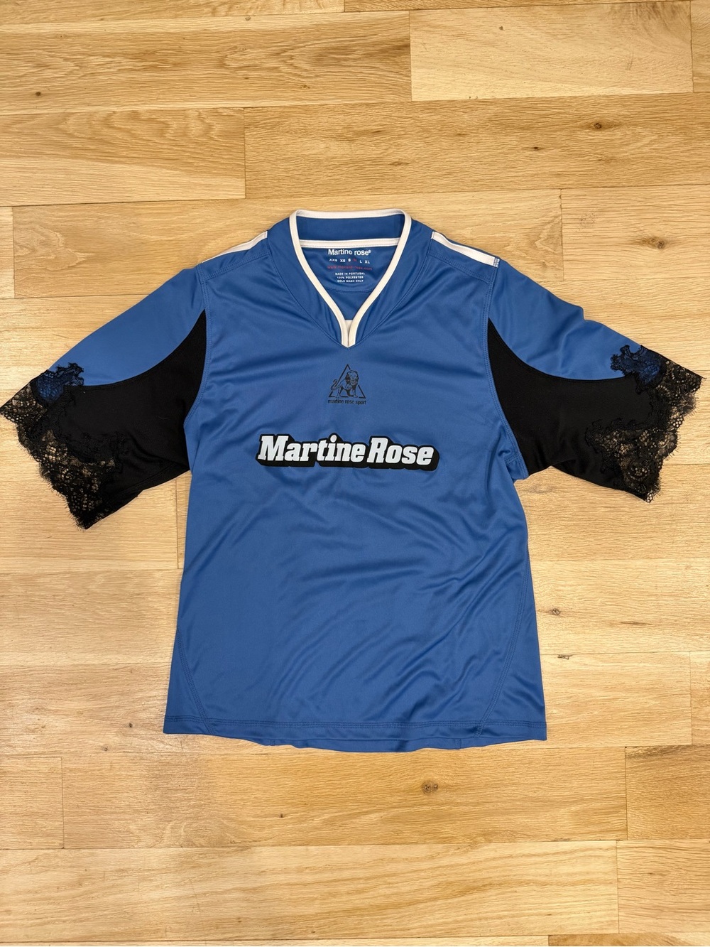 Martine Rose Blue Lace Jersey